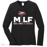 Man I Love Flamingos Bird Lover Summer Women's Long Sleeve Shirt thumb 0