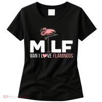 Man I Love Flamingos Bird Lover Summer Women's T-Shirt thumb 0