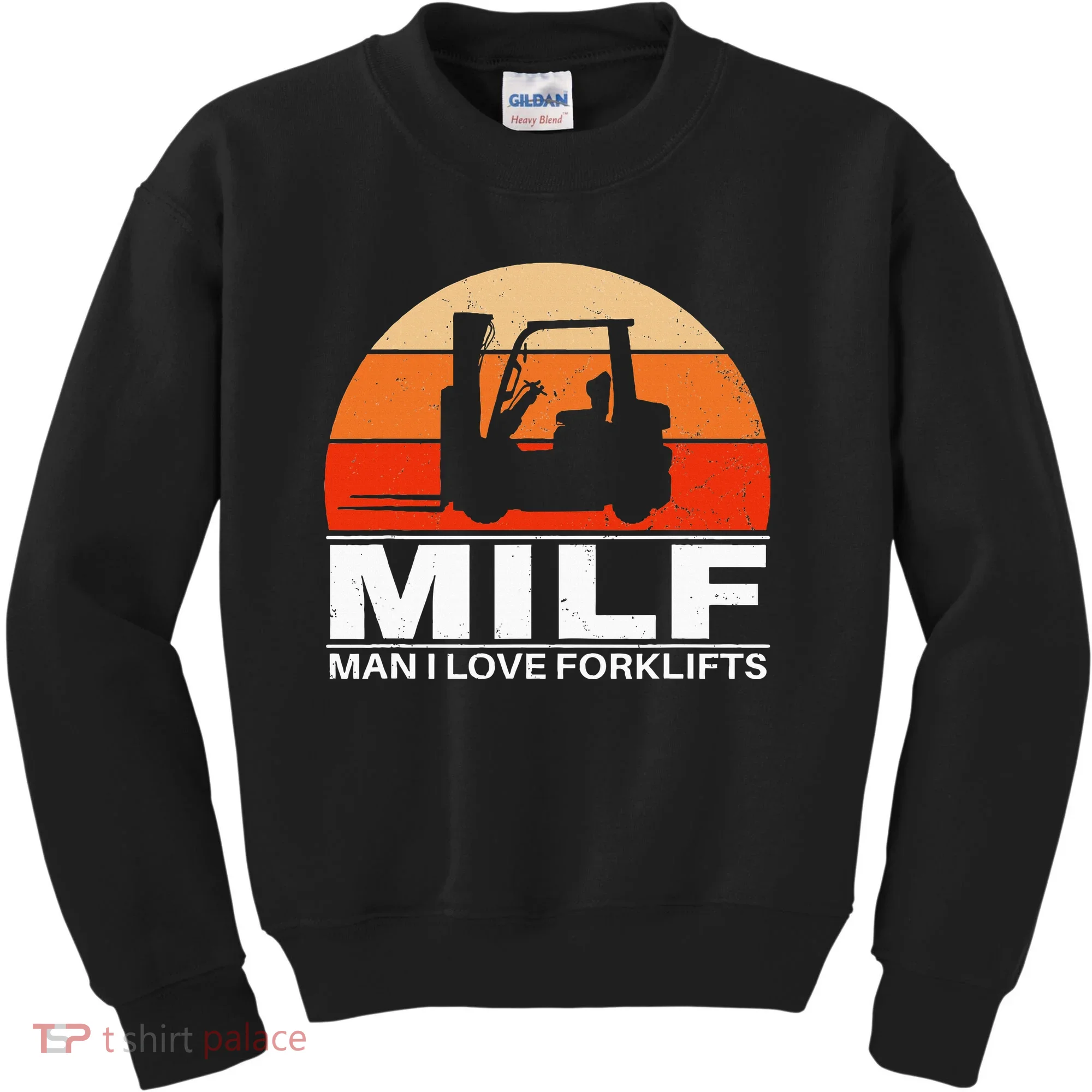 Man I Love Forklifts Vintage Kids Sweatshirt