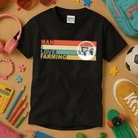 Man I Love Farming Kids T-Shirt thumb 3