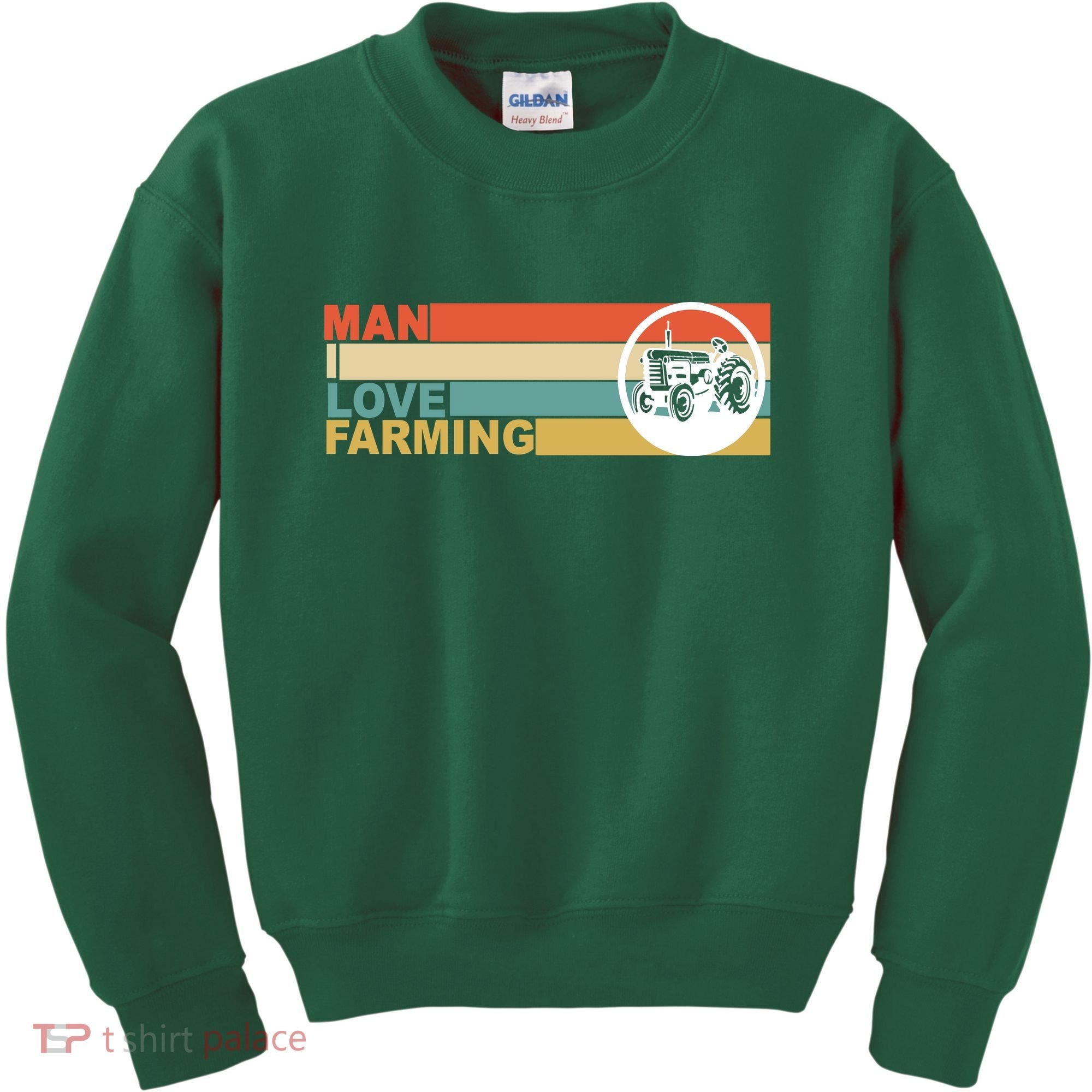 Man I Love Farming Kids Sweatshirt