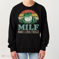 MILFMan I Love Frogs Funny Saying Women's Sweatshirt thumb 0