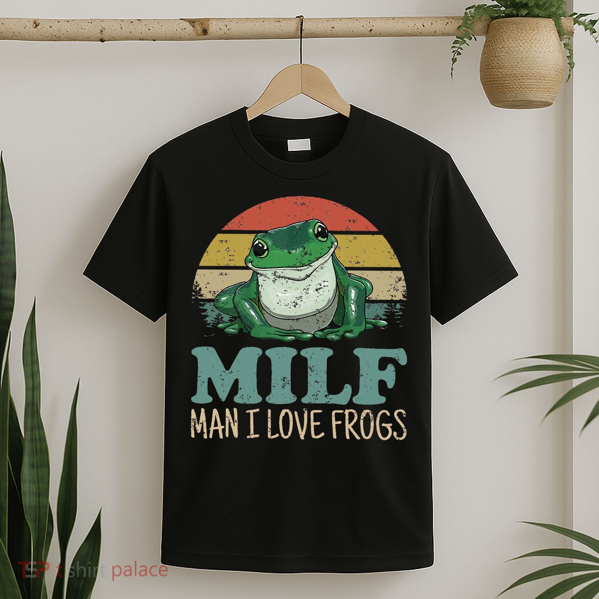 MILFMan I Love Frogs Funny Saying T-Shirt