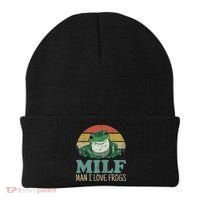 MILFMan I Love Frogs Funny Saying Beanie thumb 0