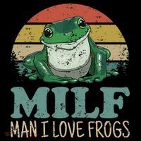 MILFMan I Love Frogs Funny Saying Women's Hoodie thumb 2