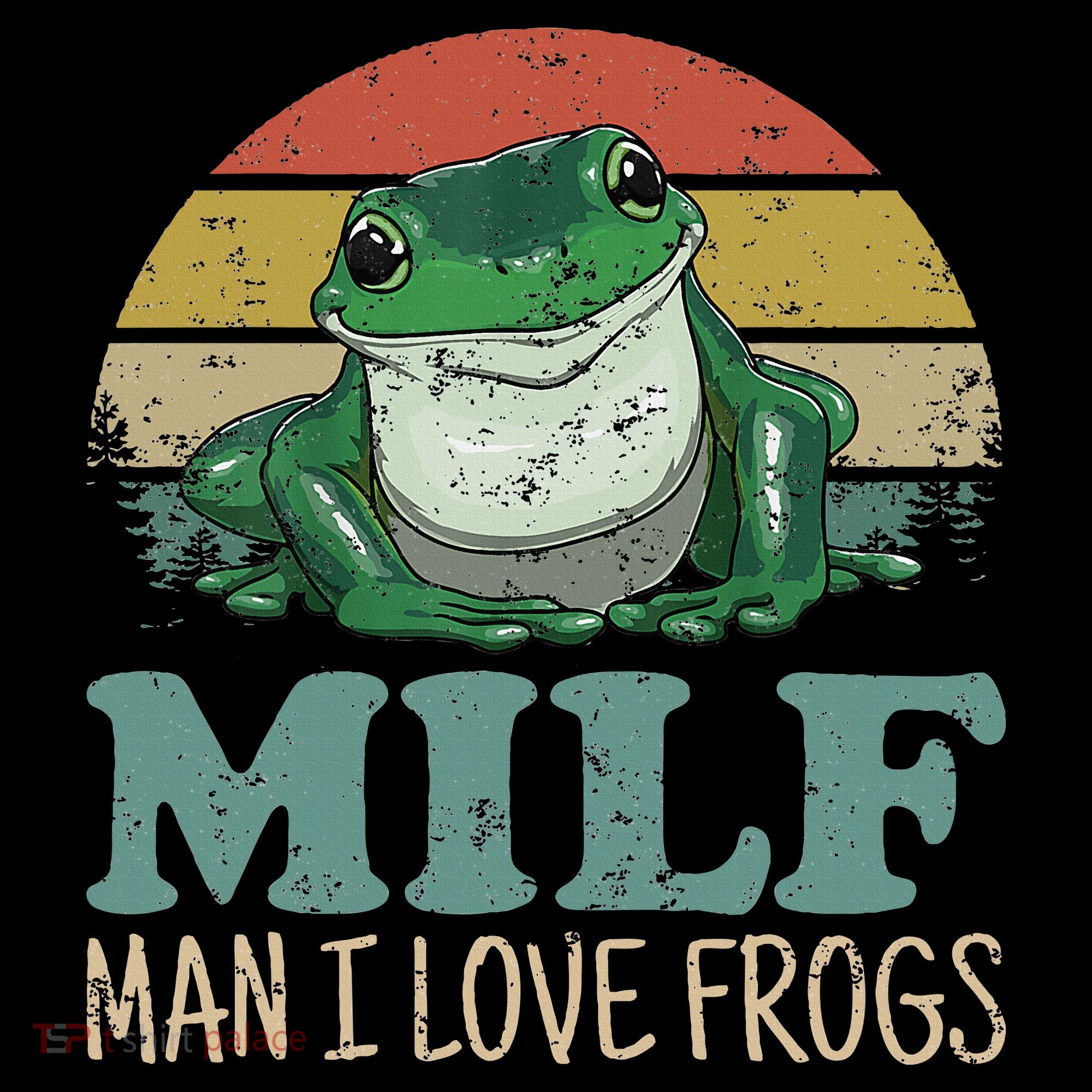 MILFMan I Love Frogs Funny Saying Women's Hoodie