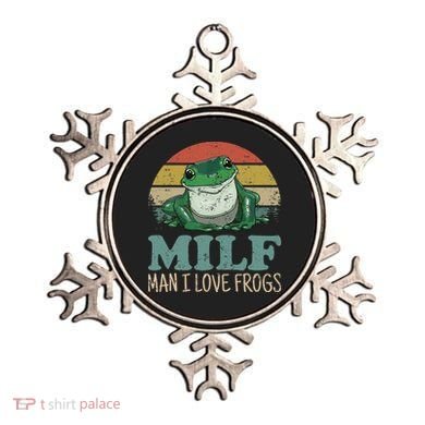 MILFMan I Love Frogs Funny Saying Ornament