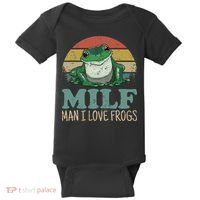 MILFMan I Love Frogs Funny Saying Baby Bodysuit thumb 0