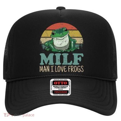 MILFMan I Love Frogs Funny Saying Hat