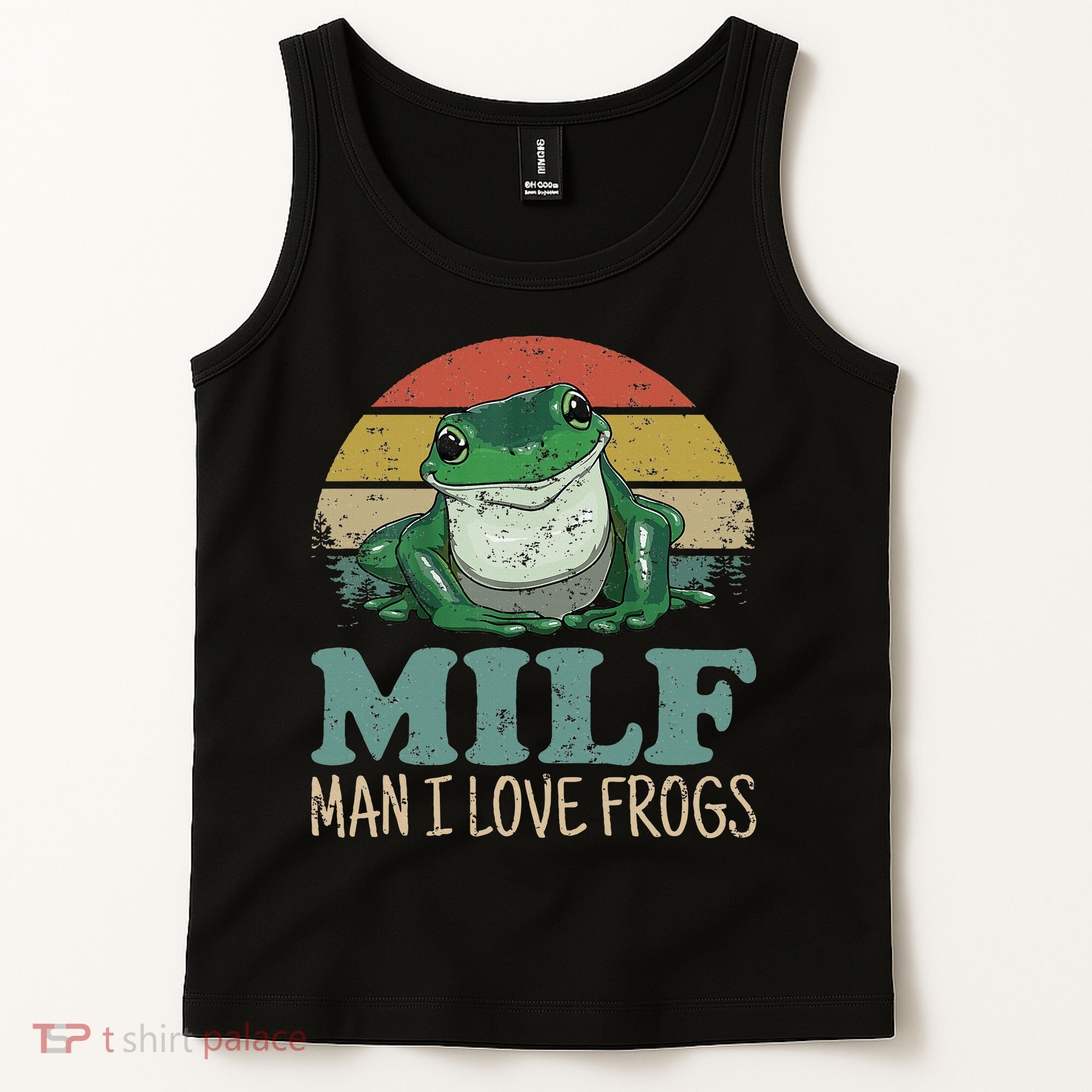 MILFMan I Love Frogs Funny Saying Tank Top