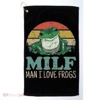 MILFMan I Love Frogs Funny Saying Golf Towel thumb 0