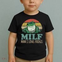 MILFMan I Love Frogs Funny Saying Toddler T-Shirt thumb 2