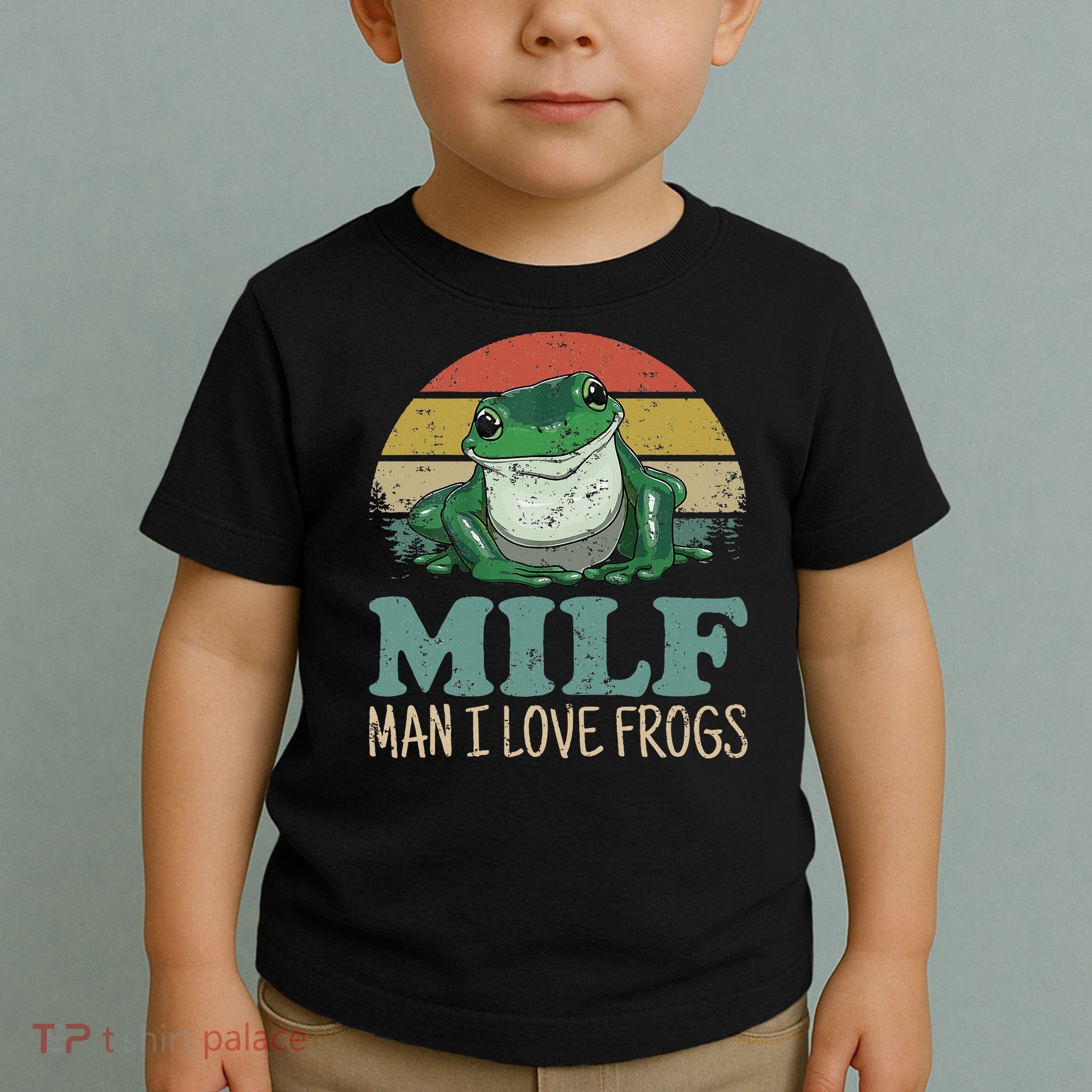 MILFMan I Love Frogs Funny Saying Toddler T-Shirt