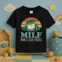 MILFMan I Love Frogs Funny Saying Toddler T-Shirt thumb 3