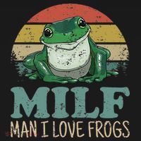 MILFMan I Love Frogs Funny Saying Visor thumb 3