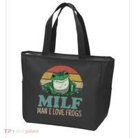 MILFMan I Love Frogs Funny Saying Tote Bag thumb 3