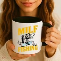 Man I Love Fishing MILF Hook Camping Fish Funny Coffee Mug thumb 3