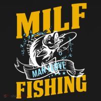 Man I Love Fishing MILF Hook Camping Fish Funny Ornament thumb 1