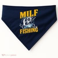 Man I Love Fishing MILF Hook Camping Fish Funny USA-Made Doggie Bandana thumb 0