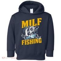 Man I Love Fishing MILF Hook Camping Fish Funny Toddler Hoodie thumb 0
