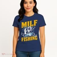 Man I Love Fishing MILF Hook Camping Fish Funny Women's T-Shirt thumb 4