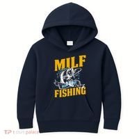 Man I Love Fishing MILF Hook Camping Fish Funny Kids Hoodie thumb 0