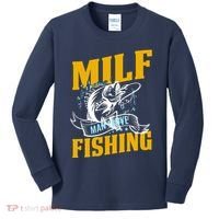 Man I Love Fishing MILF Hook Camping Fish Funny Kids Long Sleeve Shirt thumb 0