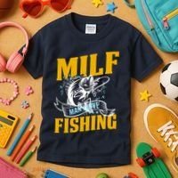 Man I Love Fishing MILF Hook Camping Fish Funny Kids T-Shirt thumb 3