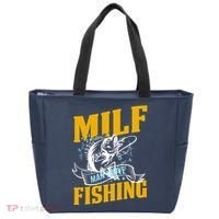 Man I Love Fishing MILF Hook Camping Fish Funny Tote Bag thumb 0