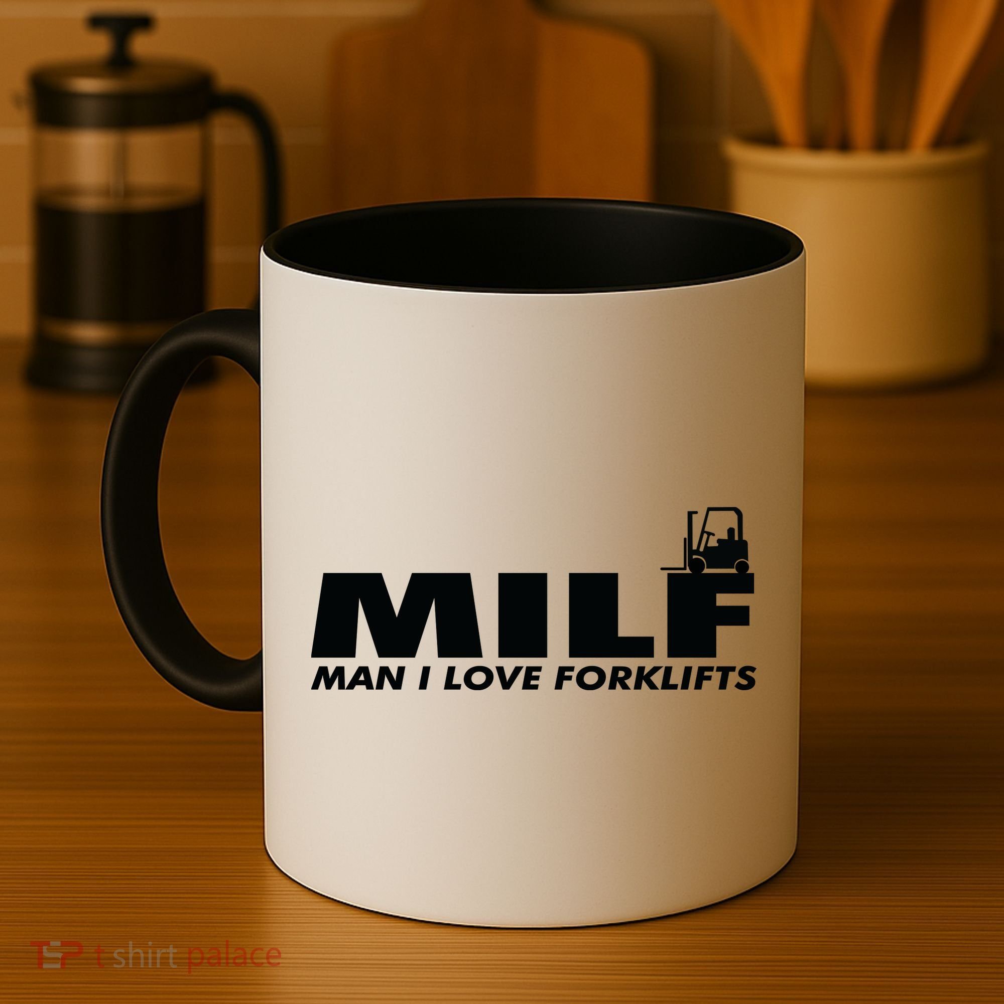 Man I Love Forklifts Gift Coffee Mug