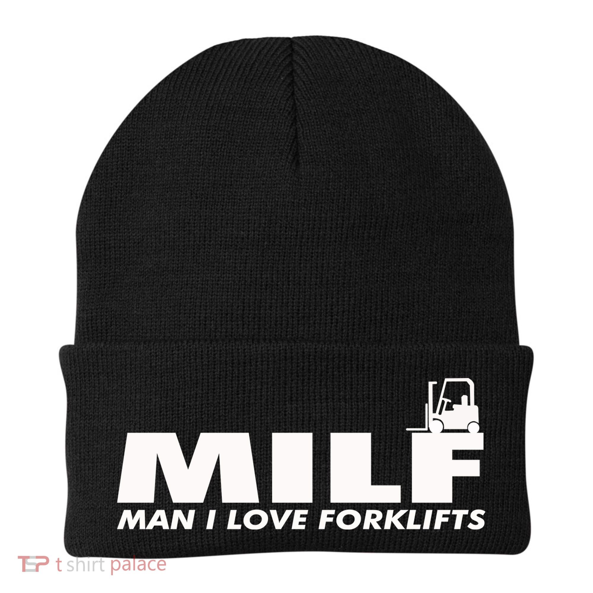 Man I Love Forklifts Gift Beanie