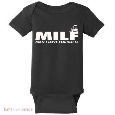 Man I Love Forklifts Gift Baby Bodysuit