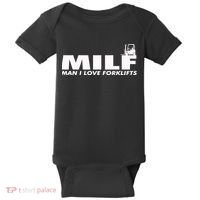Man I Love Forklifts Gift Baby Bodysuit thumb 0