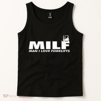 Man I Love Forklifts Gift Tank Top thumb 2