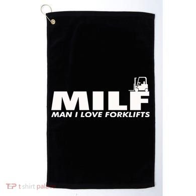 Man I Love Forklifts Gift Golf Towel