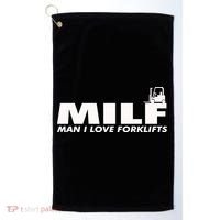 Man I Love Forklifts Gift Golf Towel thumb 0