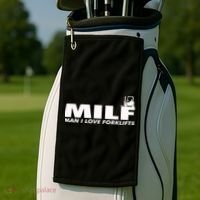 Man I Love Forklifts Gift Golf Towel thumb 2