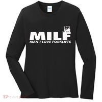Man I Love Forklifts Gift Women's Long Sleeve Shirt thumb 0