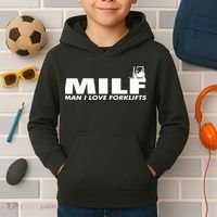 Man I Love Forklifts Gift Kids Hoodie thumb 2