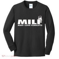 Man I Love Forklifts Gift Kids Long Sleeve Shirt thumb 0