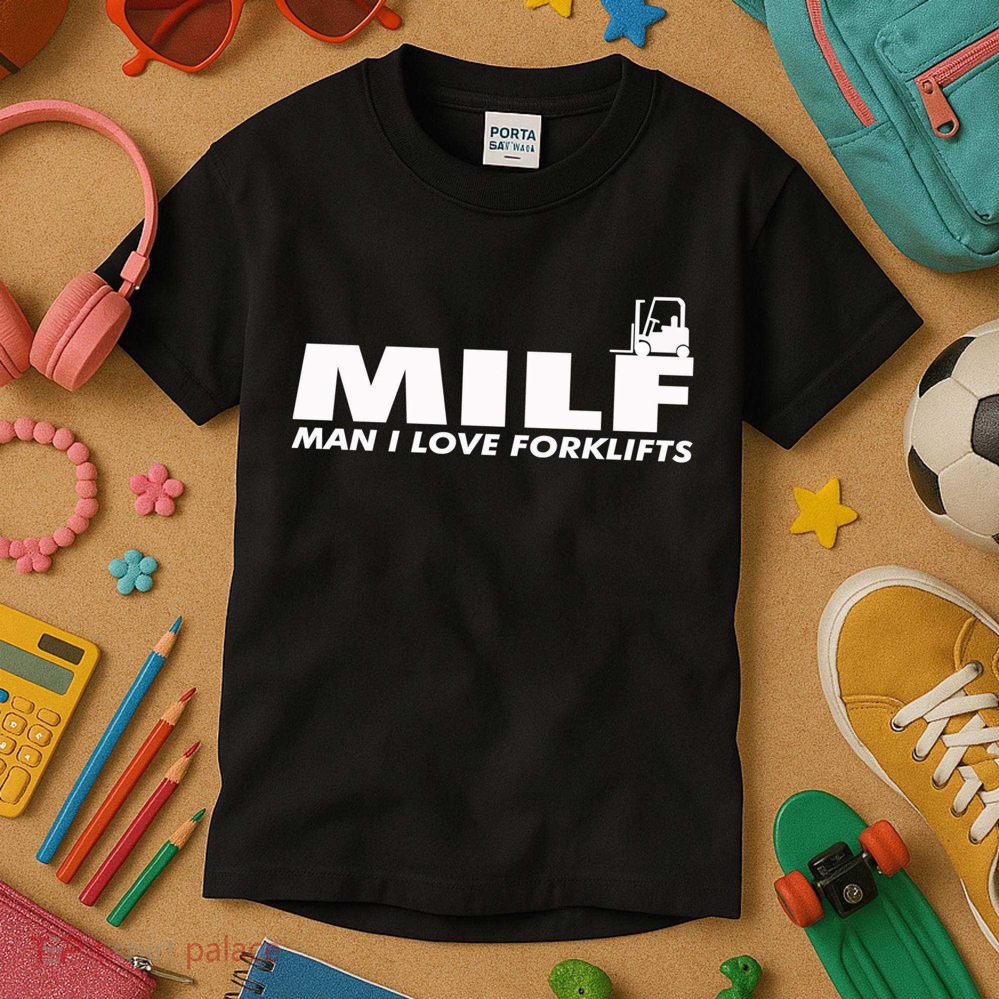 Man I Love Forklifts Gift Kids T-Shirt