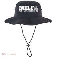 Milf: I Love Firefighting Funny Firefighter Fire Gift Bucket Hat thumb 0