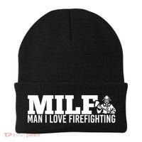 Milf: I Love Firefighting Funny Firefighter Fire Gift Beanie thumb 0