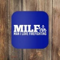 Milf: I Love Firefighting Funny Firefighter Fire Gift Coaster thumb 0
