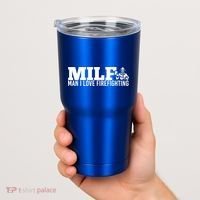 Milf: I Love Firefighting Funny Firefighter Fire Gift Tumbler thumb 2