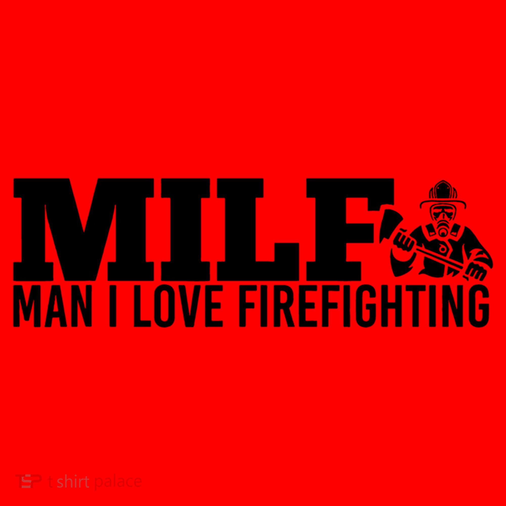 Milf: I Love Firefighting Funny Firefighter Fire Gift Santa Hat