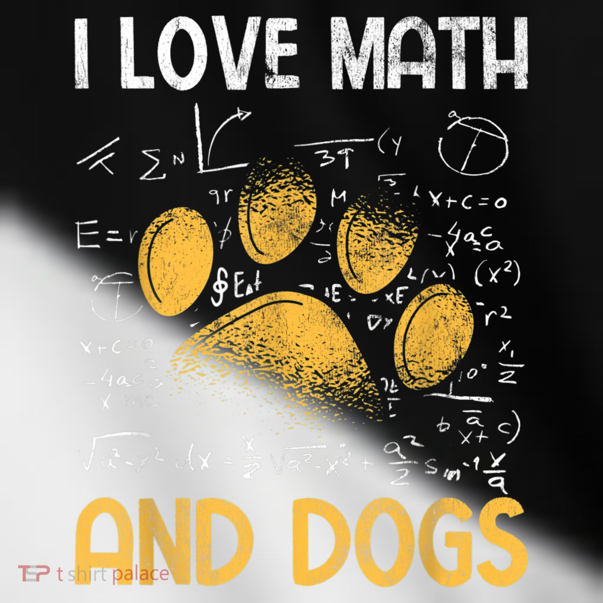 Mathematics I Love Dogs And Math Toddler Fine Jersey T-Shirt