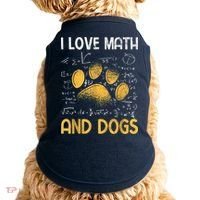Mathematics I Love Dogs And Math Doggie Tank thumb 0