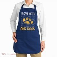 Mathematics I Love Dogs And Math Apron thumb 2