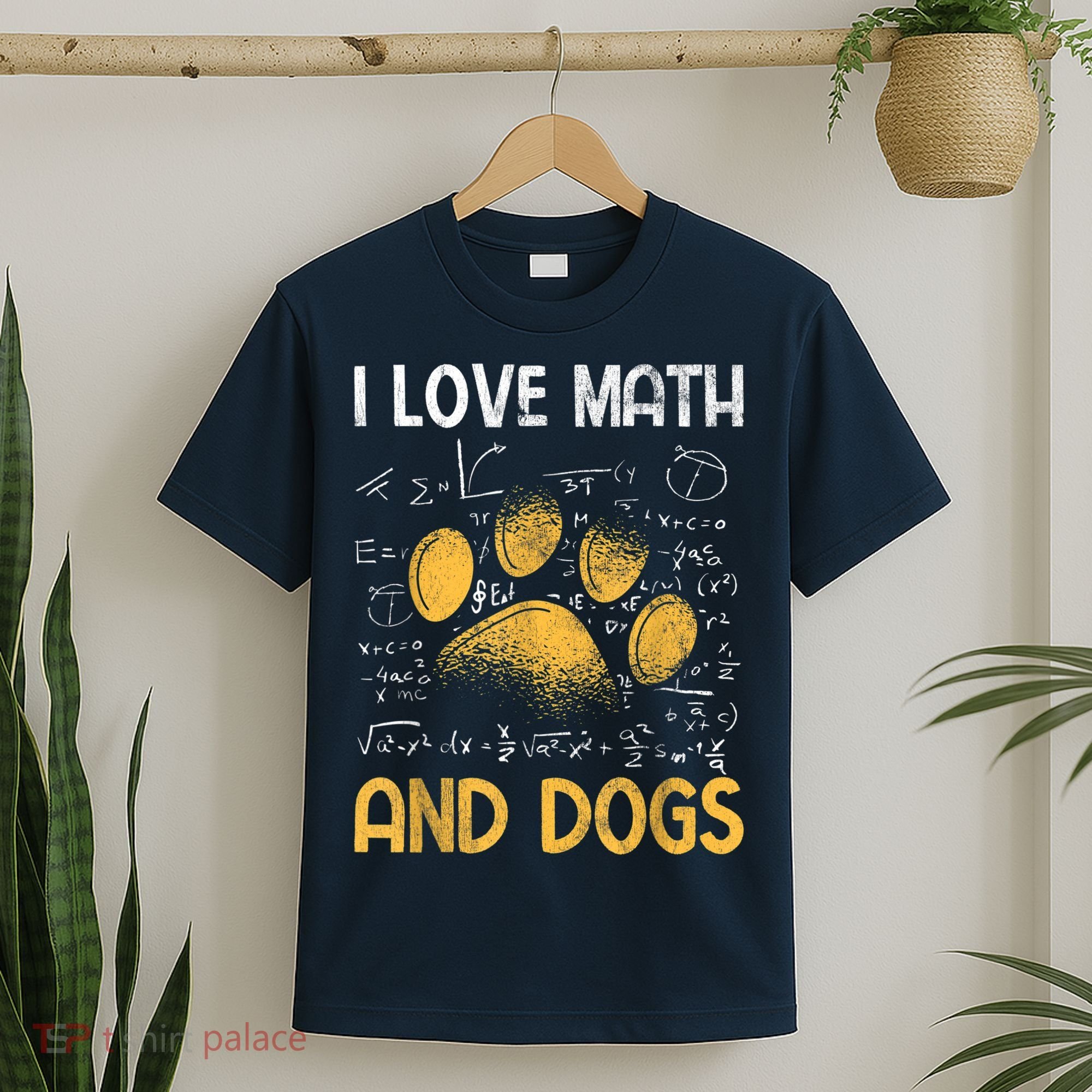 Mathematics I Love Dogs And Math T-Shirt